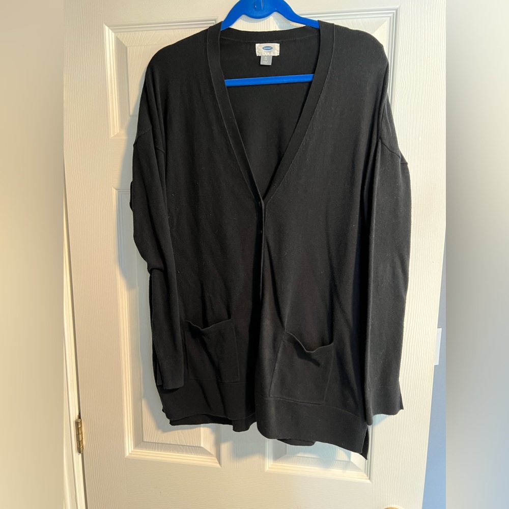 Old Navy Black Cardigan. Size XL.